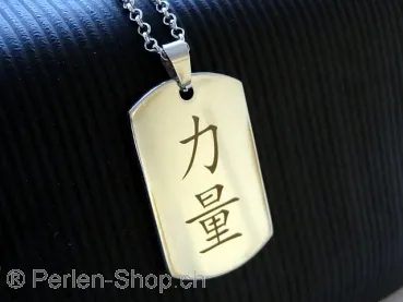 Stainless steel chain with Chinese characters. Strength