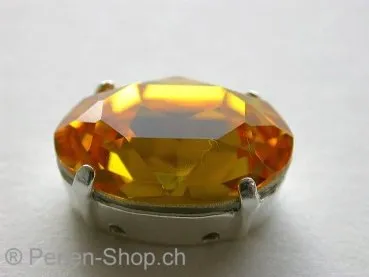 Sw. cabochon 4120, set in, 18x13mm, sunflower, 1 pc.