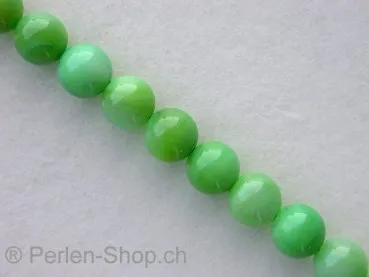 Shell-Beads, green, ± 5mm, ± 86 pc.string 16"