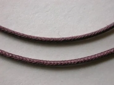 Wax cord, brown, 2mm, 1 meter