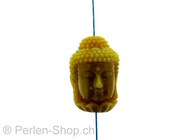 Buddha plastic, Color: brown, Size: ±28x20mm, Qty: 1 pc.