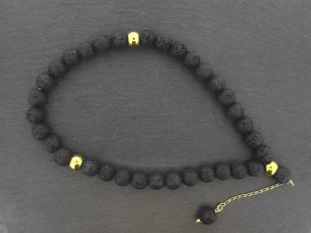 Prayer Beads, Tesbih – Misbaha, Color: black, Size: ±21cm, Qty: 1 pc.