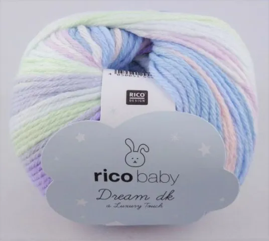 Rico Design Wolle Baby Dream Luxury Touch DK 50g, Pastell Mix