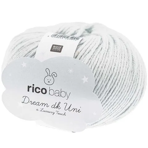 Rico Design Wolle Baby Dream Uni Luxury Touch DK 50g, Hellblau