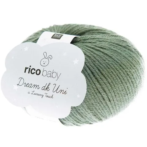 Rico Design Wolle Baby Dream Uni Luxury Touch DK 50g, Efeu