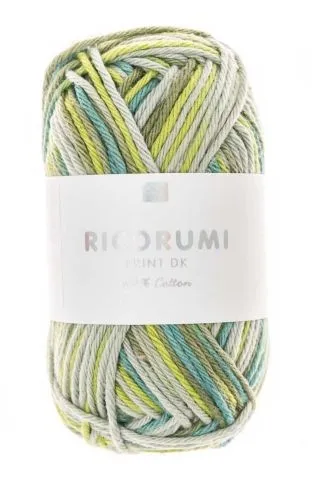 Rico Creative Ricorumi DK 25 g, print green mix