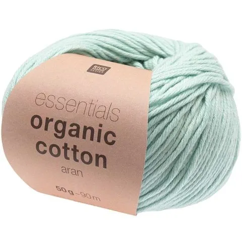 Rico Design Essentials Organic Cotton aran mint, 50g/90m