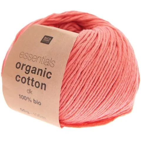 Rico Design Essentials Organic Cotton, azalee, 50g/105m
