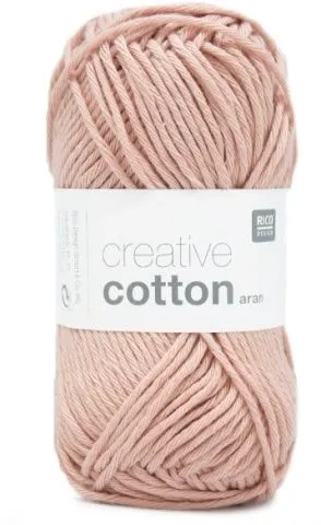 Rico Creative Cotton Aran, altrosa, Grösse: 50 g, 85 m, 100 % CO gaze