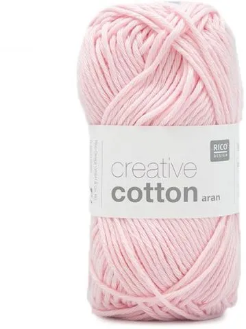 Rico Creative Cotton Aran, rosa, Grösse: 50 g, 85 m, 100 % CO gaze