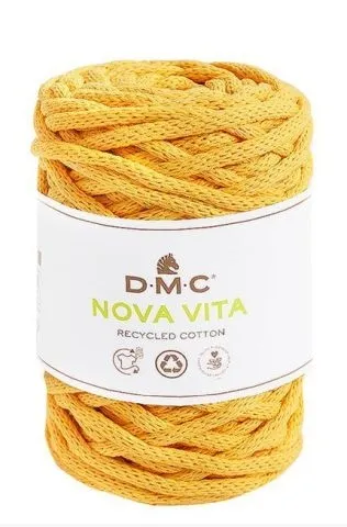 DMC Nova Vita 12, macramé au crochet, couleur: jaune, quantité: 1 pc.