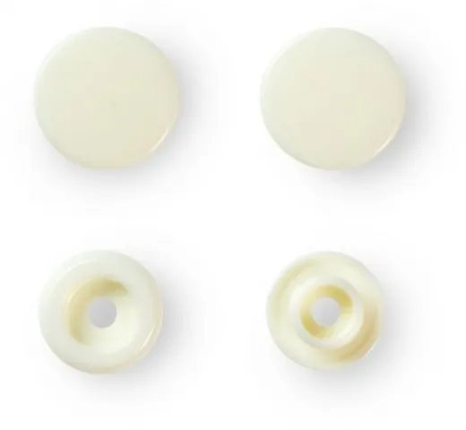 Prym Druckknopf Color Snaps, perle, Grösse: 12.4 mm, Karte 30 Stk.