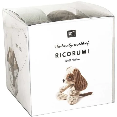 Rico Creative Ricorumi Set Puppies Dog, Quantity: 1 piece.