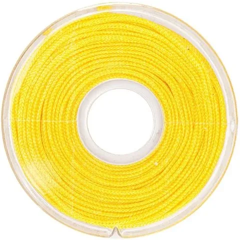 Rico Makramee Kordelband, Farbe: Gelb, Grösse: 1mm, Menge: 10 meter
