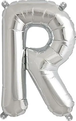 Rico Foil balloon R, Silver, Size: ca. 36 cm