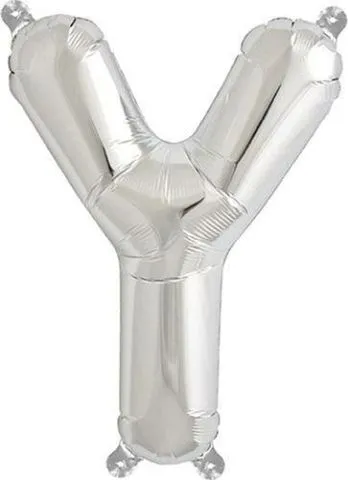 Rico ballon aluminium Y, argent, taille: ca. 36 cm