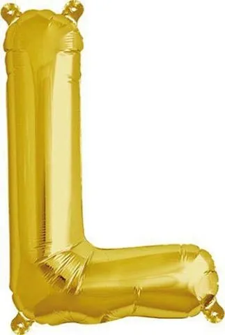 Rico Foil balloon L, gold, Size: ca. 36 cm