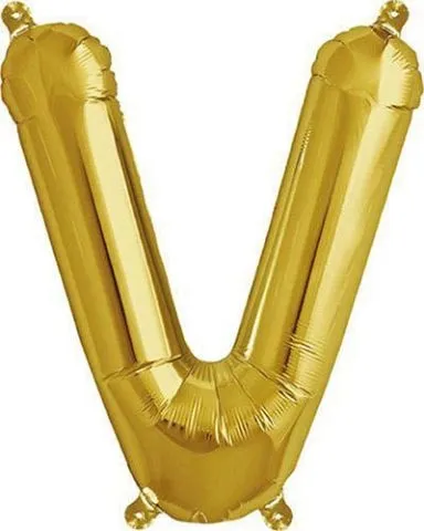 Rico Folienballon V, gold, Grösse: ca. 36 cm