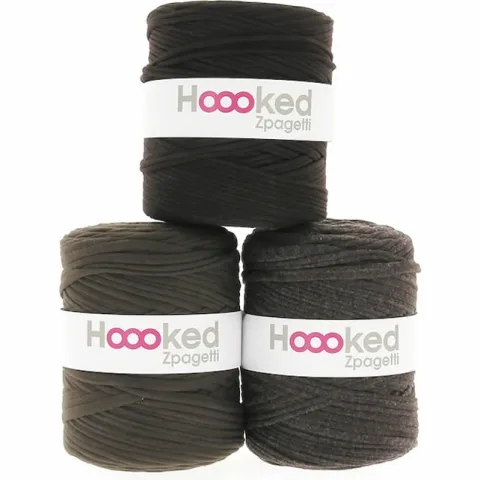 Hoooked Zpagetti Brown Shades, Color: Brown, Weight: ±700g, Quantity: 1 pc.