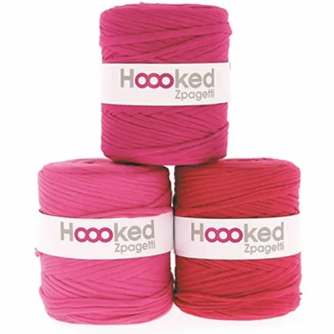 Hoooked Zpagetti Super pink Shades, Couleur: pink, Poids: ±700g, Quantité: 1 pièce