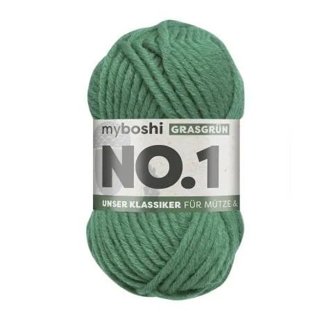 myboshi Wolle Nr.1 col.122 grasgrün, 50g/55m, Menge: 1 Stk.