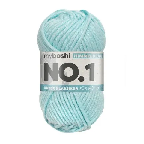 myboshi Wolle Nr.1 col.151 himmelblau, 50g/55m, Menge: 1 Stk.