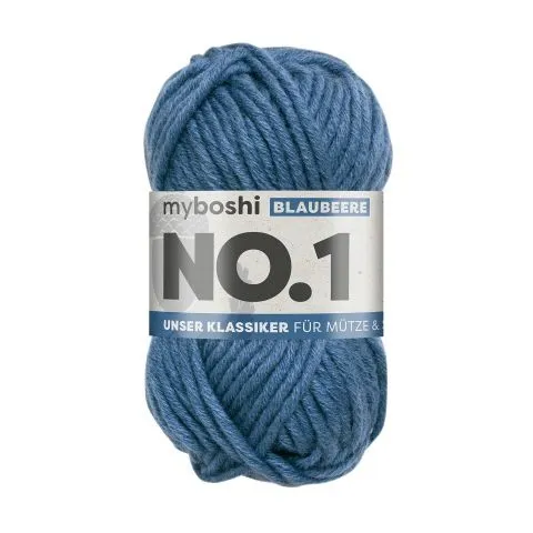 myboshi yarns Nr.1 col.157 blaubeere, 50g/55m, quantity: 1 pc.