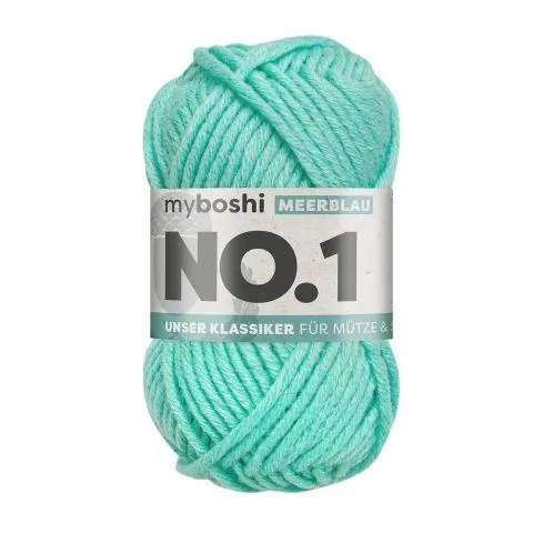 myboshi yarns Nr.1 col.158 meerblau, 50g/55m, quantity: 1 pc.