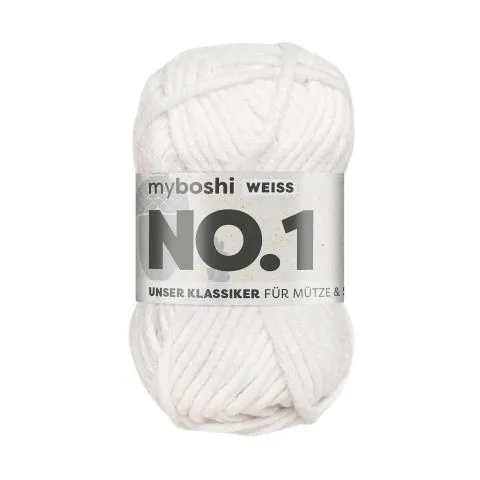 myboshi yarns Nr.1 col.191 weiss, 50g/55m, quantity: 1 pc.