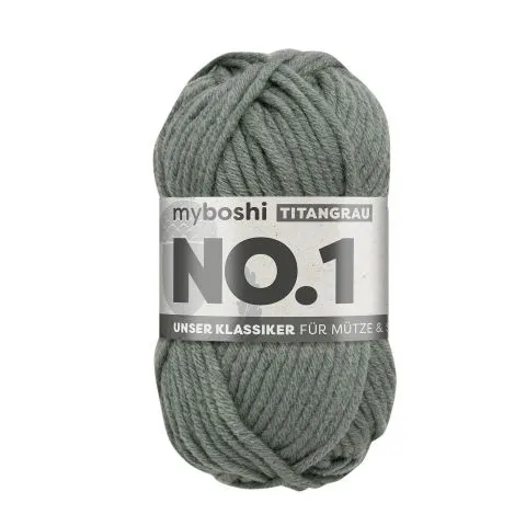 myboshi Wolle Nr.1 col. 194 titangrau, 50g/55m, Menge: 1 Stk.