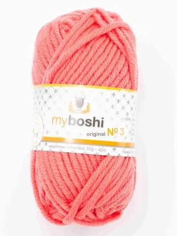 myboshi Wolle Nr.3 col.339 himbeere, 50g/45 m, Menge: 1 Stk.