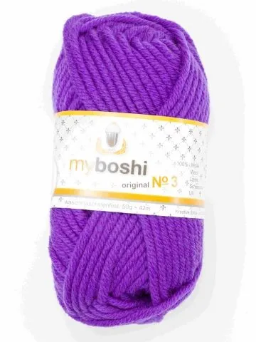 myboshi Wolle Nr.3 col.363 violett, 50g/45 m, quantité : 1 pièce.