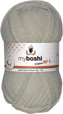 myboshi Wolle Nr.3 col.393 silber, 50g/45 m, Menge: 1 Stk.