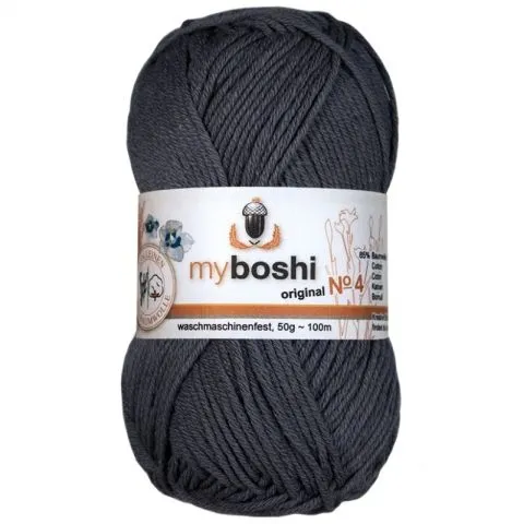 myboshi yarn Nr.4 col.494 titangrau, 50g/100m, quantity: 1 pc.