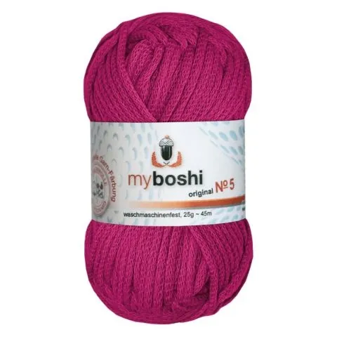 myboshi yarn Nr.5 col.562 magenta, 25g/45m, quantity: 1 pc.
