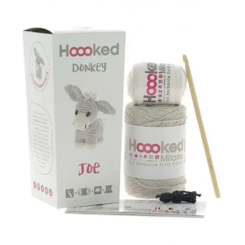 Hoooked Crochet Set Donkey Joe Eco Barbante Lava, Color: Mint, Quantity: 1 piece.