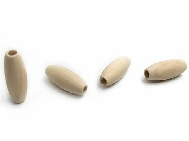 Wooden Bead, Color: brown, Size: ±29x11mm, Qty: 5 pc.