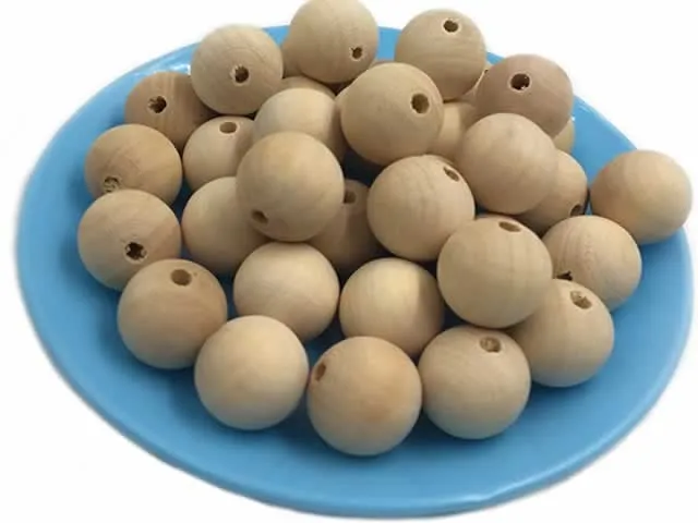 Wooden Bead round, Color: brown, Size: ±14mm, Qty: 10 pc.