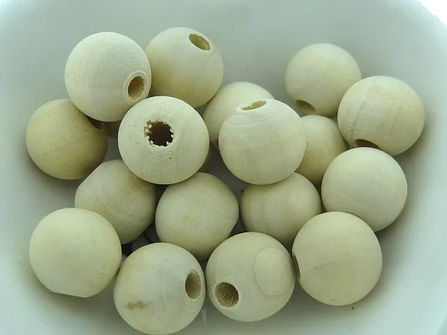 Wooden Bead round, Color: brown, Size: ±14mm, Qty: 10 pc.