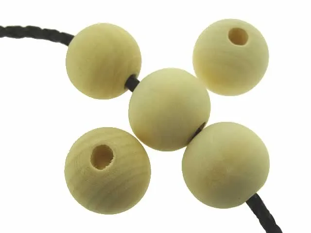 Wooden Bead round, Color: brown, Size: ±20mm, Qty: 4 pc.
