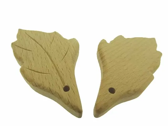 Teather Leaf, Color: brown, Size: ±44x83mm, Qty: 1 pc.