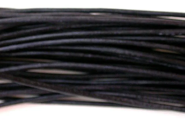 Lederband black, 2mm, 1 pc. (meter)