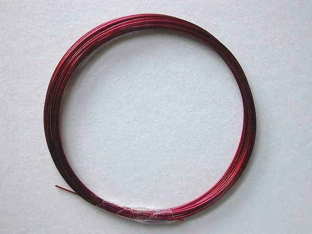 CRAZY DEAL Metalldraht, rot, plastifiziert, 0.4mm, 4 meter