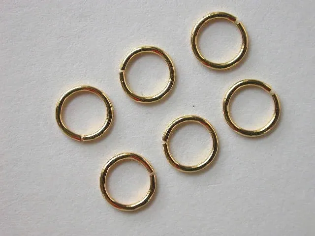 Jump ring, 6mm, gold color, 20 pc.