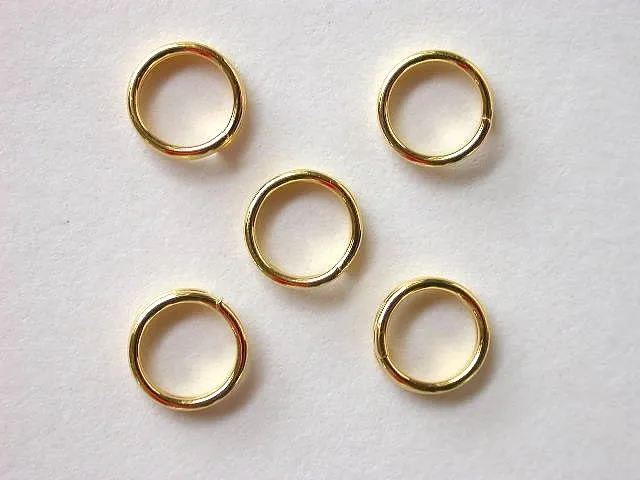 Split ring, 6mm, gold color, 30 pc.