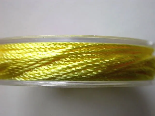 Beading thread, yellow, 0.35mm, 15 meter
