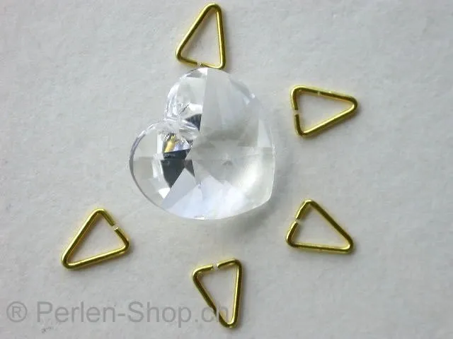 Triangle for different pendants, gold color, 5 pc.