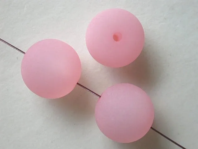 Polaris Perlen rosa, 14mm, 5 Stk.