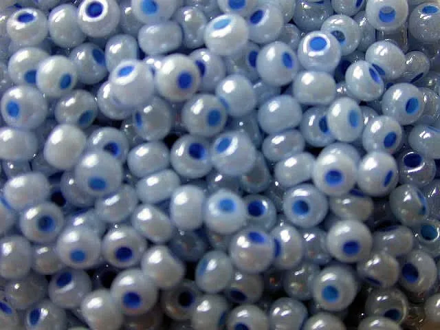 SeedBeads, wax blue, 2.6mm, 17 gr.
