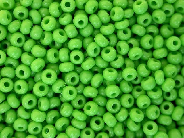 SeedBeads, deep green, 2mm, 17 gr.